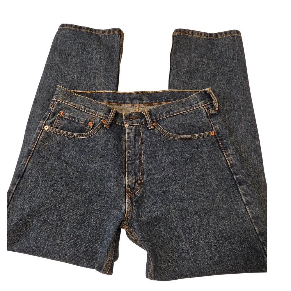 Levis 505 Regular Fit Straight Leg Jeans Mens 33x32 Medium Wash Blue 00505-4891